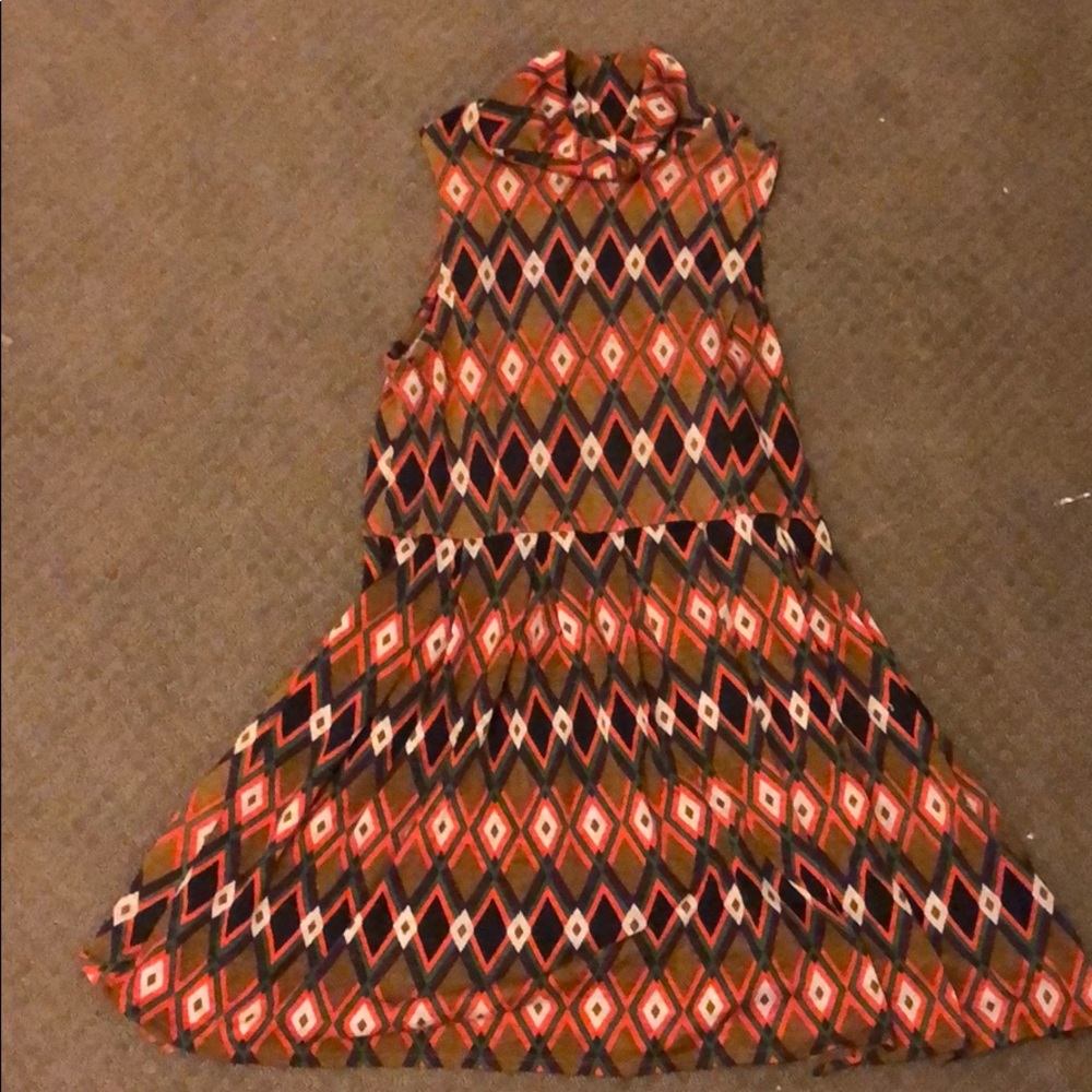 Retro turtleneck dress